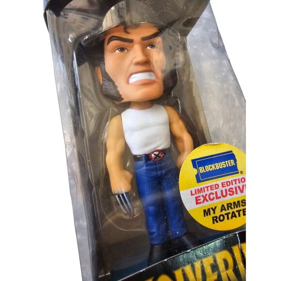 Wolverine Wacky Wobbler Figure‎ Funko Bobblehead 2009 Blockbuster Exclusive - Picture 2 of 6
